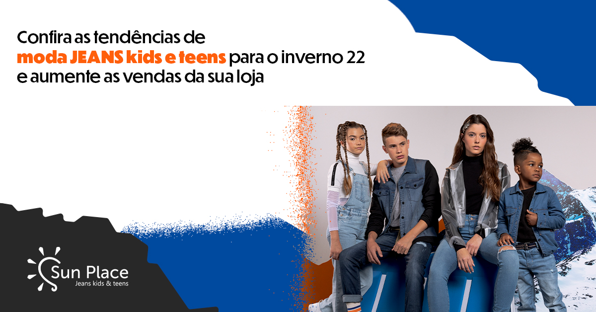 Confira as tendências de moda JEANS kids e teens para inverno 2022