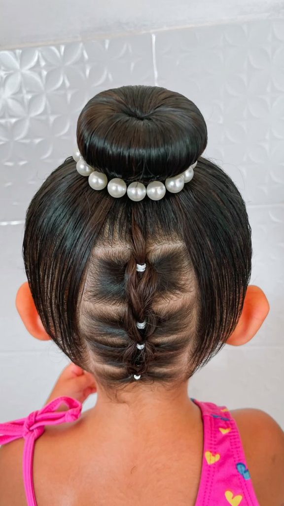 Penteado Infantil Fácil em Tiara com Elásticos e Trança Simples