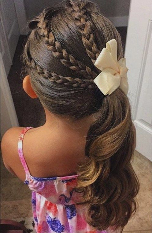 PENTEADO INFANTIL FÁCIL PARA CABELO CACHEADO/ COM FITAS LIGUINHAS